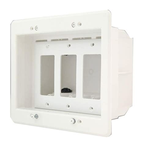 junction box with outlets on the side|1 inch deep outlet box.